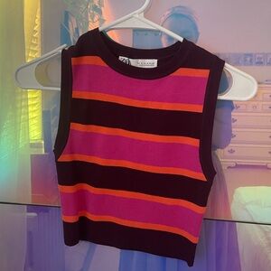 Zara Multicolor Knit Top